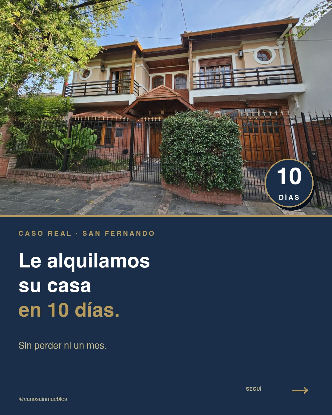 Le alquilamos su casa en 10 días.